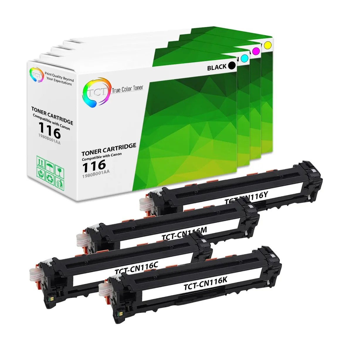 True Color Toner True Color Toner 116 4-Pack Toner Cartridge 4 Colors 2300/1500 pages — product photo