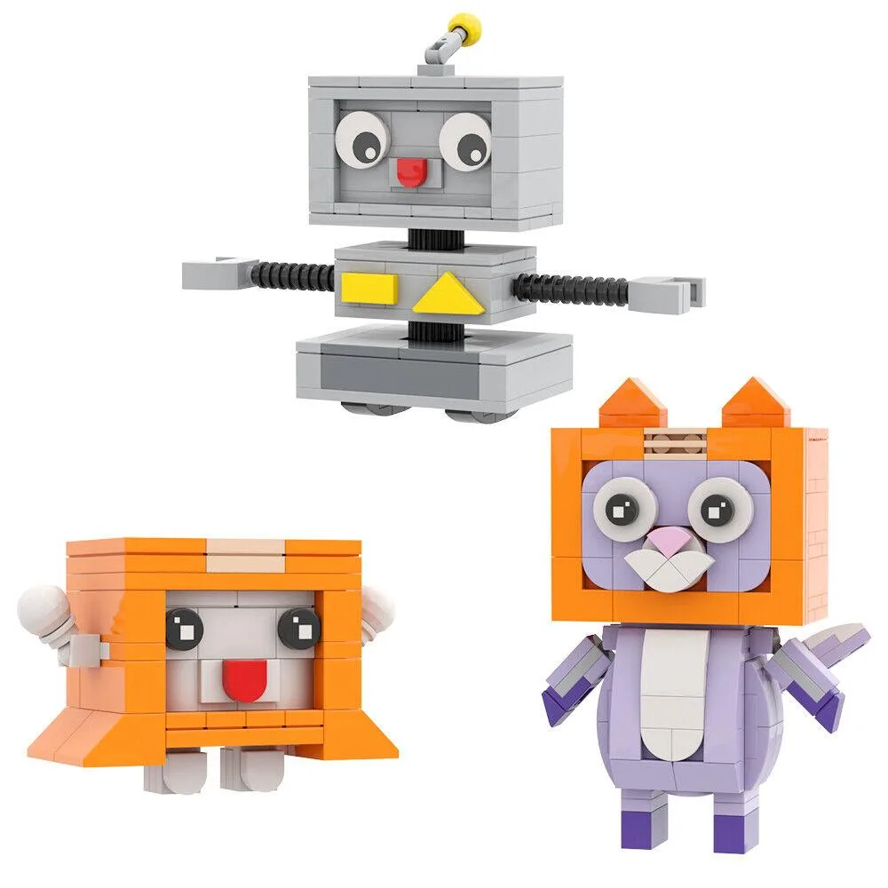 ZITIANYOUBUILD ZITIANYOUBUILD Cartoon Character Box Cat 331 Pieces Building Set — product photo