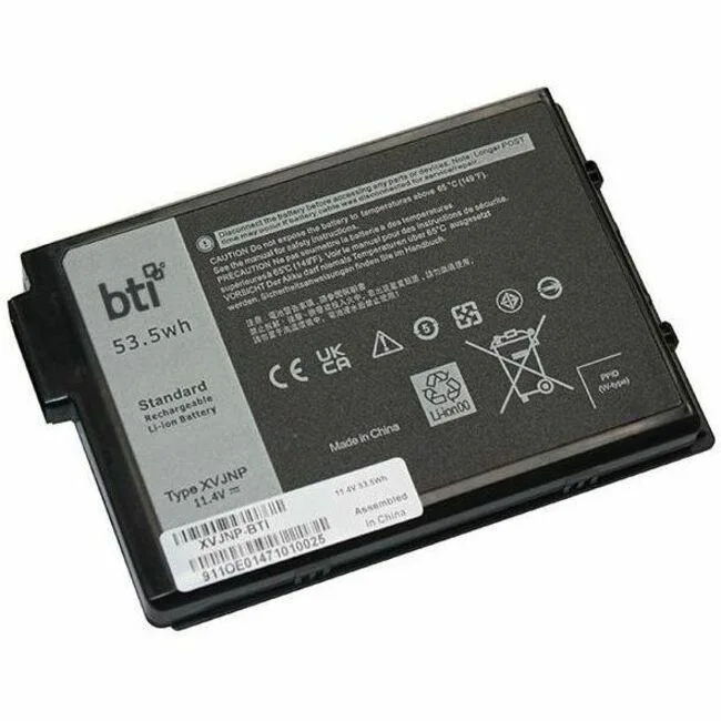 Battery Technology Inc. Battery Technology Inc. XVJNP-BTI 3-Cell 4680 mAh 11.4V Li-Ion Laptop Battery 53.3 Wh — product photo