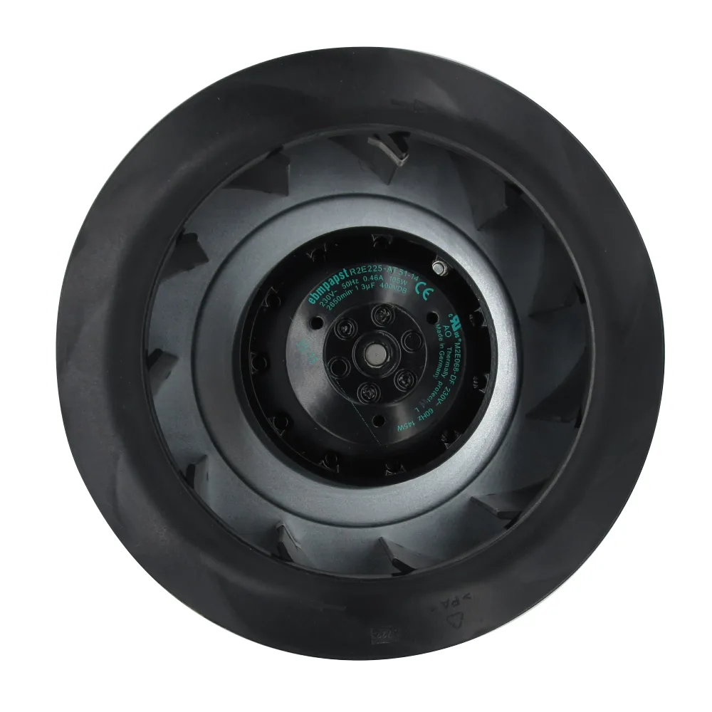 Fans Fans R2E225-AT51-14 225 mm backward tilting centrifugal fan — product photo
