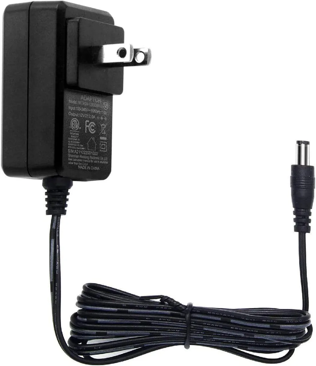 Hiseeu Hiseeu 12V 2A AC/DC Adapter 5.5×2.1mm 1.2m FCC — product photo