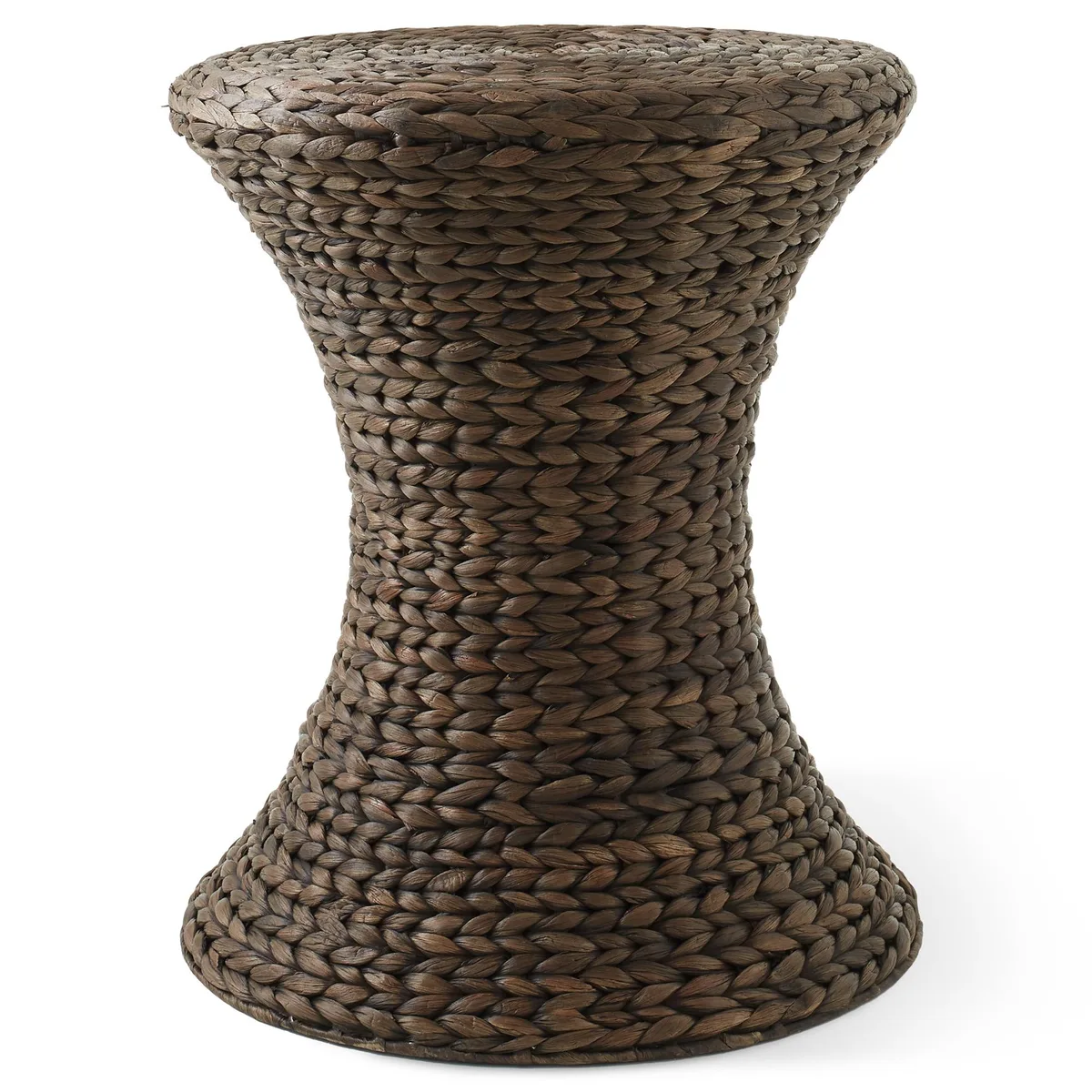 Casafield Casafield Hourglass Side Table, Espresso Hyacinth, 17 x 21 in — product photo
