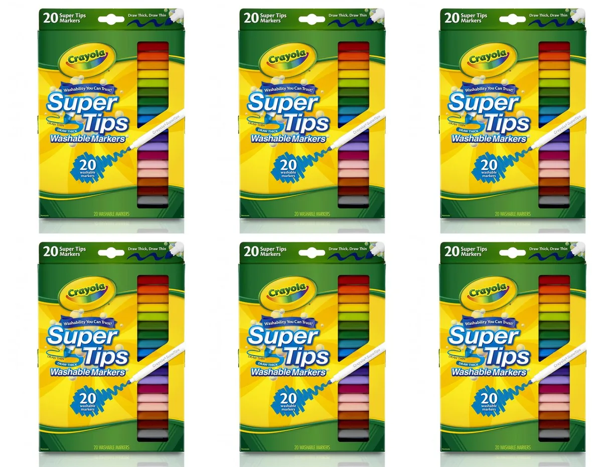 Crayola Crayola 43FIQ8U2P6Q1-6PACK illustration markers 6-pack — product photo
