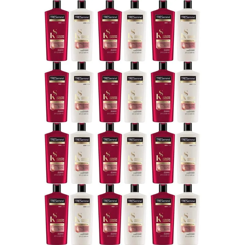 Tresemme Tresemme TRESE-HAI-12PK-2 Keratin Smooth Shampoo Conditioner Set 12-Pack Skin Care — product photo