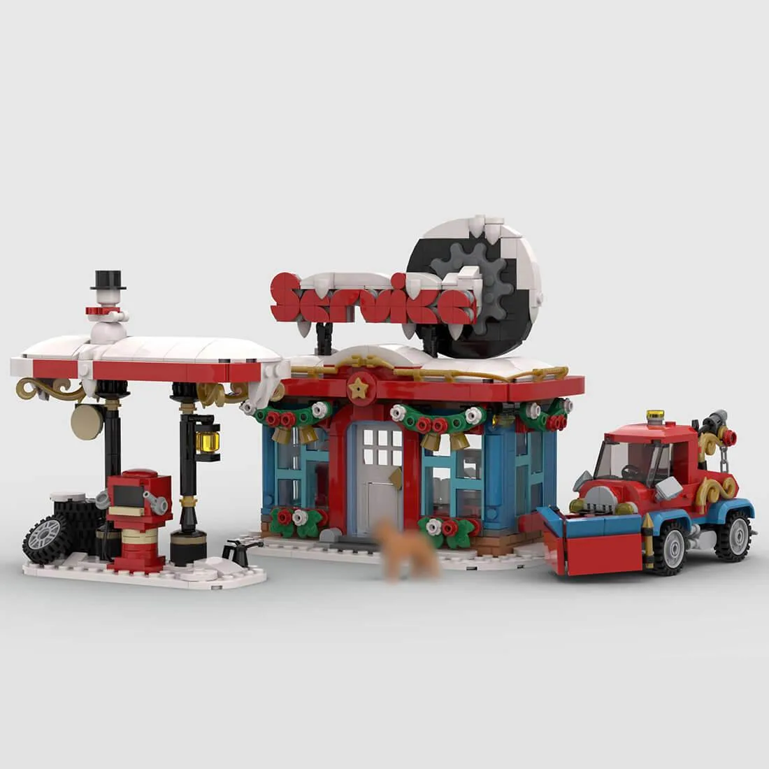 ZITIANYOUBUILD ZITIANYOUBUILD MOC-157054 1227PCS Winter Service Station educational building set — product photo