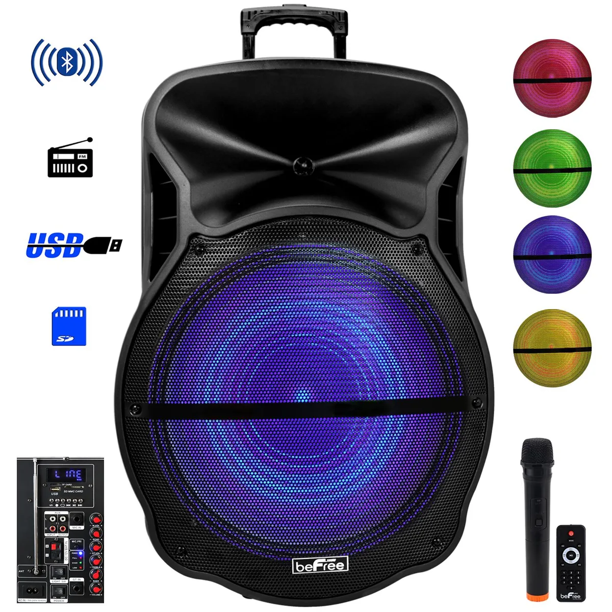 Befree Sound Befree Sound 18 Inch Portable Party Speaker 80W — product photo