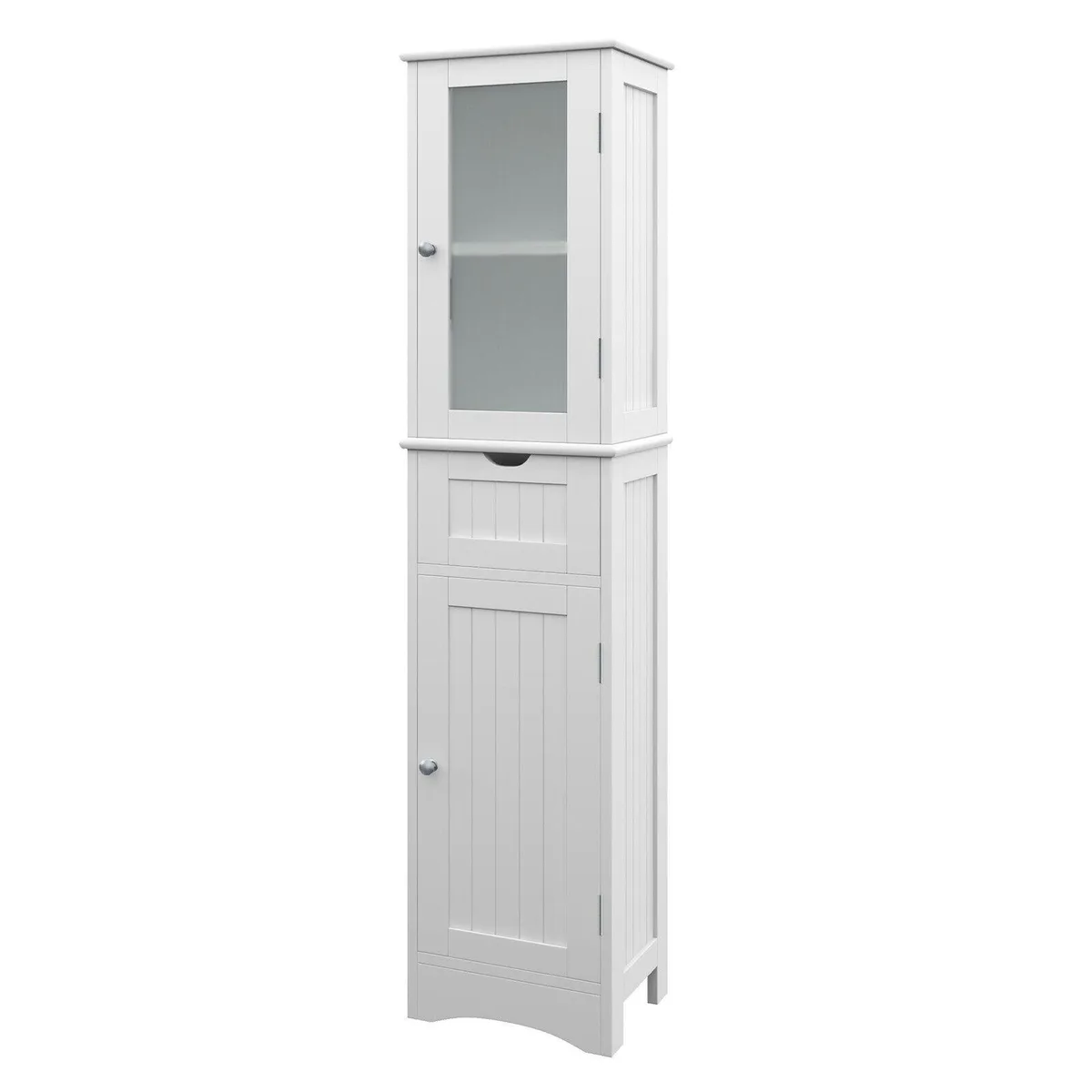 SlickBlue SlickBlue Tall Bath Storage Cabinet 15.5 x 12 x 67 in White — product photo
