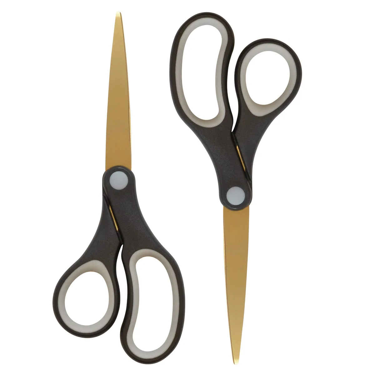  Westcott 55847 8-Inch Titanium-Bonded Scissors, Black/Gold, 2 Pack — product photo