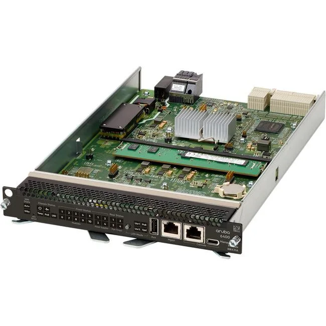 HP Aruba R0X31A 6400 Management Module plug-in module with single management port