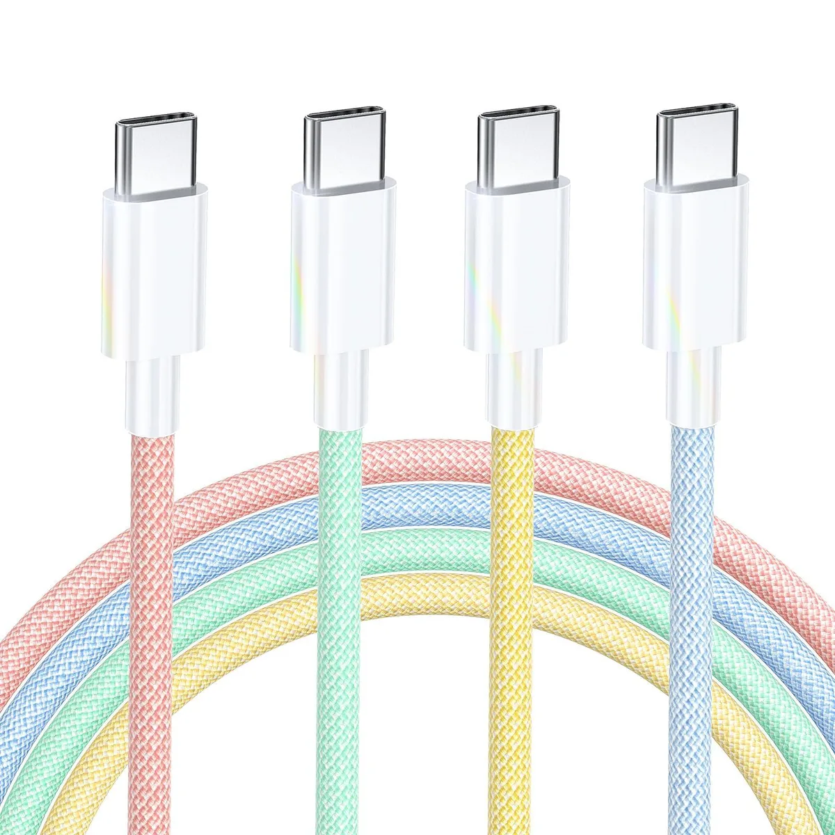 KEHIPI KEHIPI BZ-CC-4 USB C to USB C cable 3 pack 6.6ft 60W — product photo