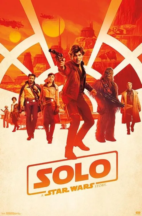 Han Solo poster print 22 by 34 inches glossy paper rolled in tube