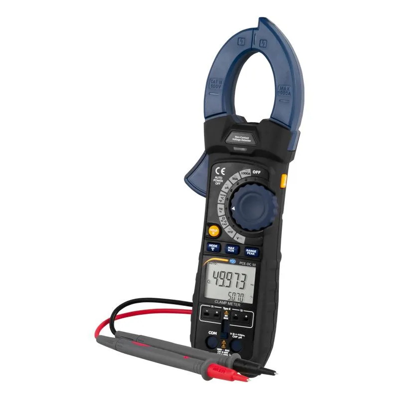 PCE Instruments PCE-DC 50 Digital Multimeter Current Clamp Bluetooth 48 mm — product photo
