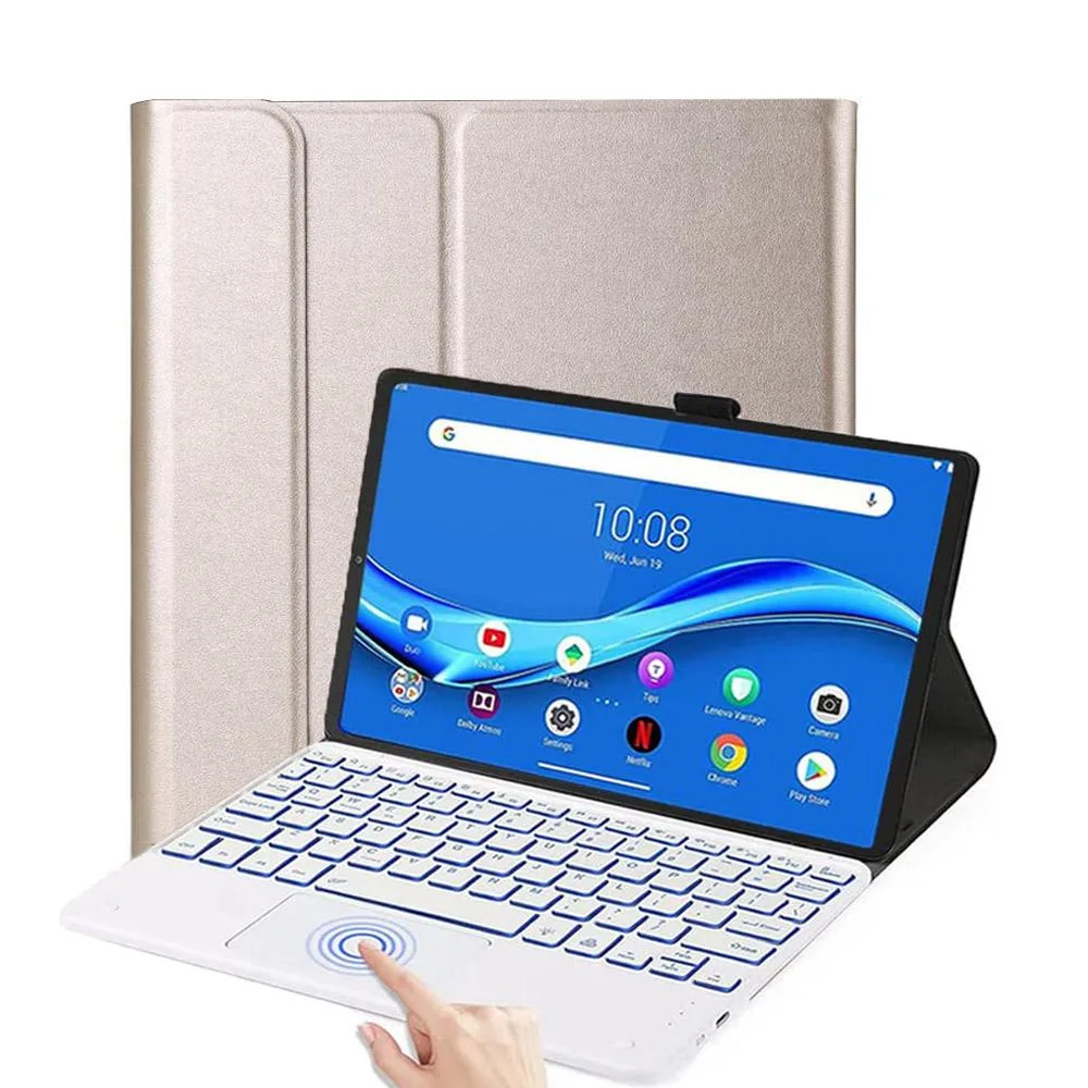 Werleo Werleo TB-125FU/TB-128FU/TB-128XU keyboard case for Lenovo Tab M10 Plus 10.6 2022 Gold — product photo