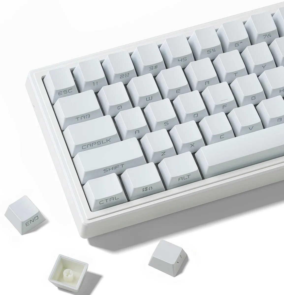 Womier Womier White Shine-Through Keycap Set 132 Keys OEM Profile PBT — product photo