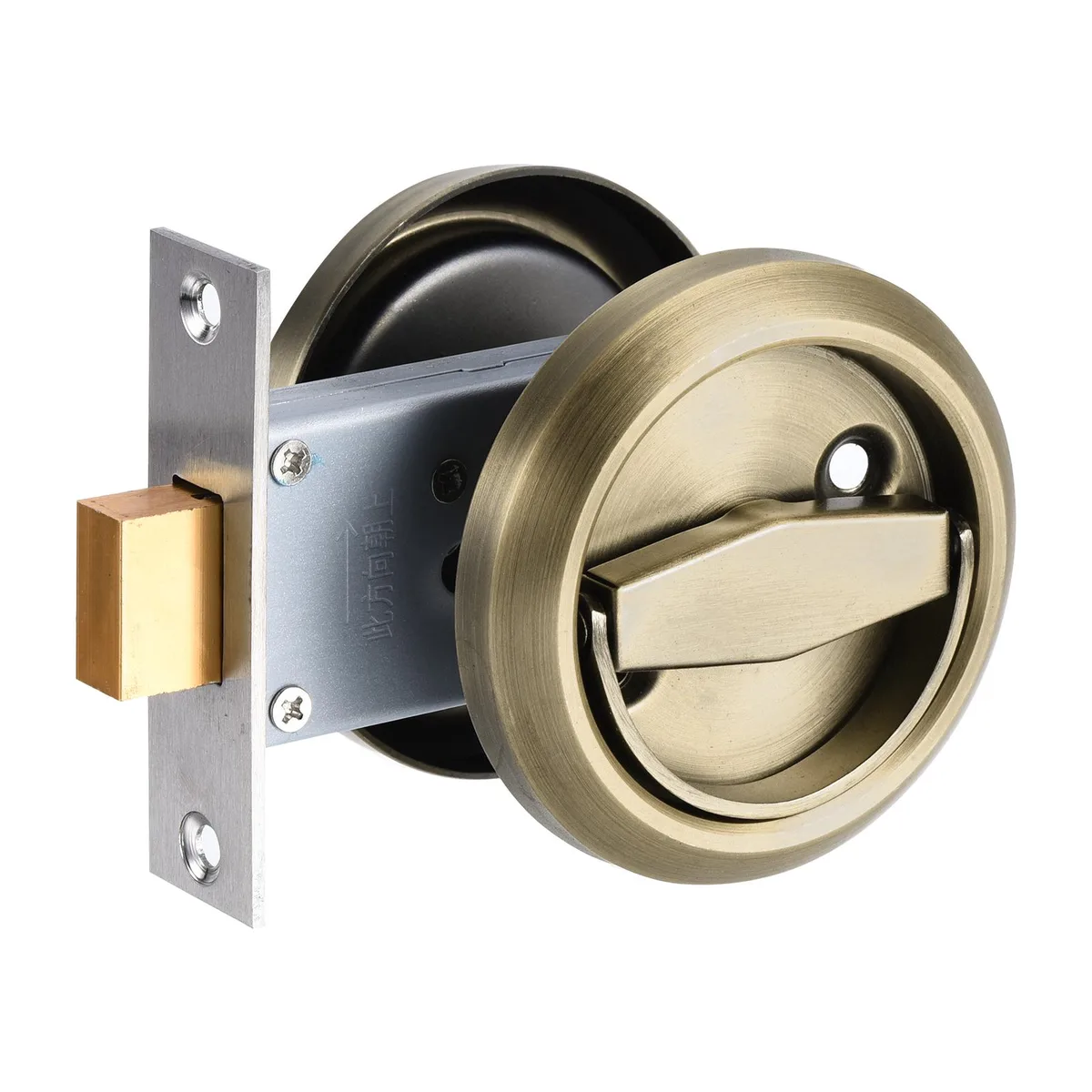 Unique-Bargains Unique-Bargains Recessed Door Lock Bronze 4.8mm 65mm 94x75mm — product photo