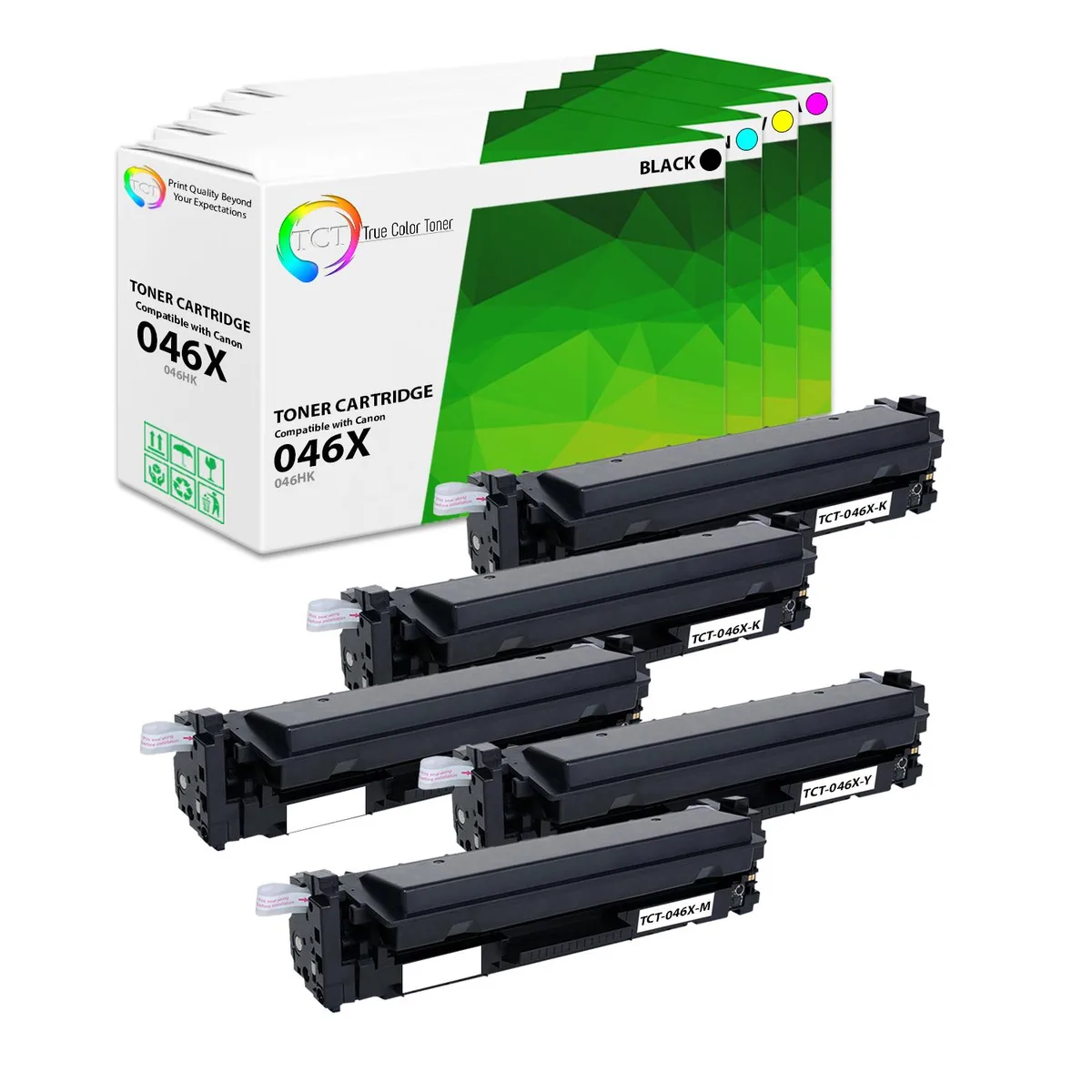 True Color Toner True Color Toner 046X 5-pack toner cartridges 4 colours high yield — product photo