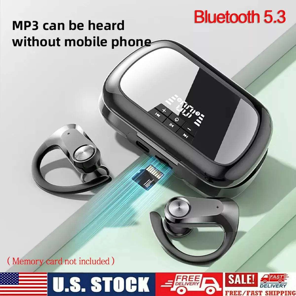 NShi NShi TWS Bluetooth 5.3 Earbuds MP3 In-ear Headphones Black — product photo