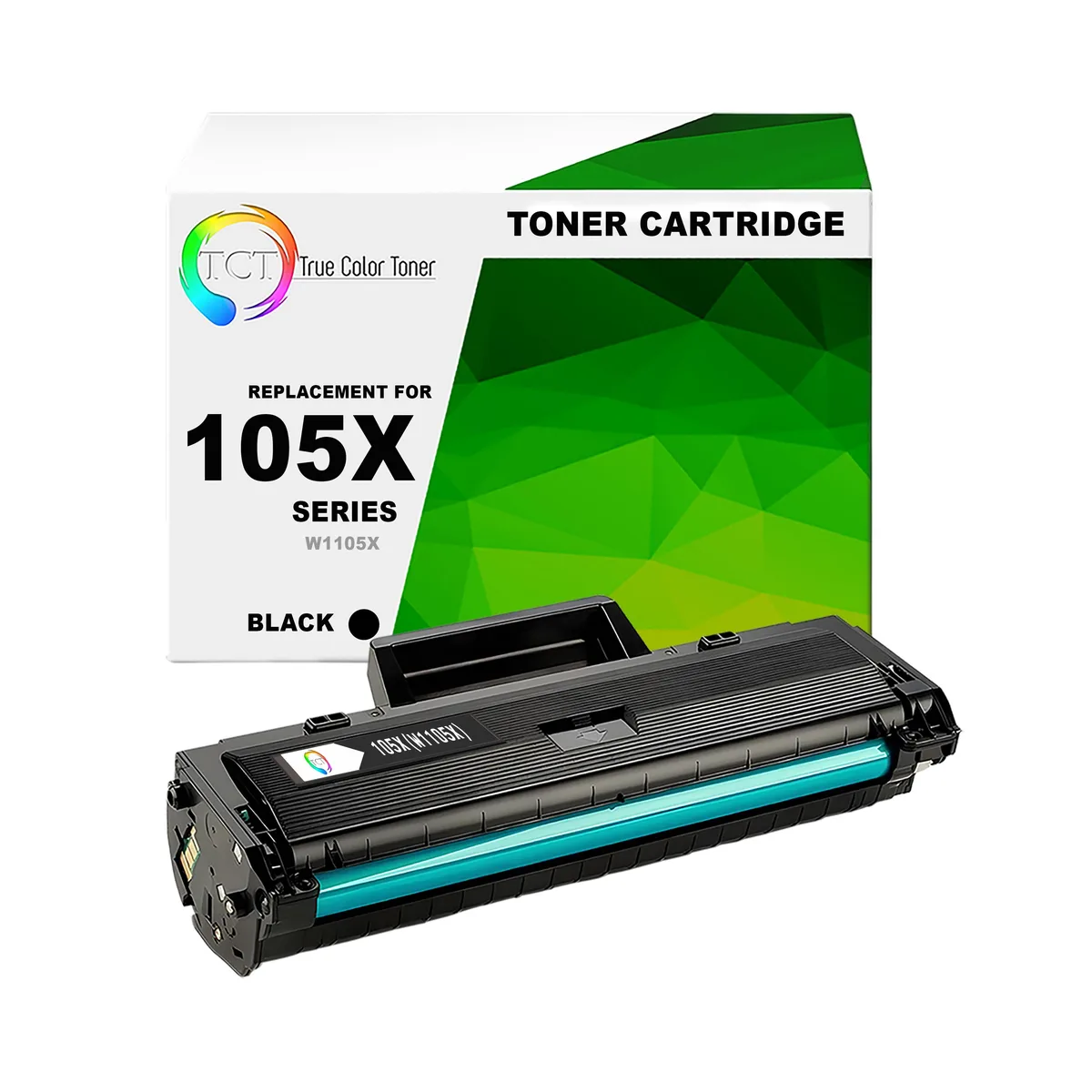 TCT TCT 105X W1105X Black Toner Cartridge High Yield 5000 Pages — product photo