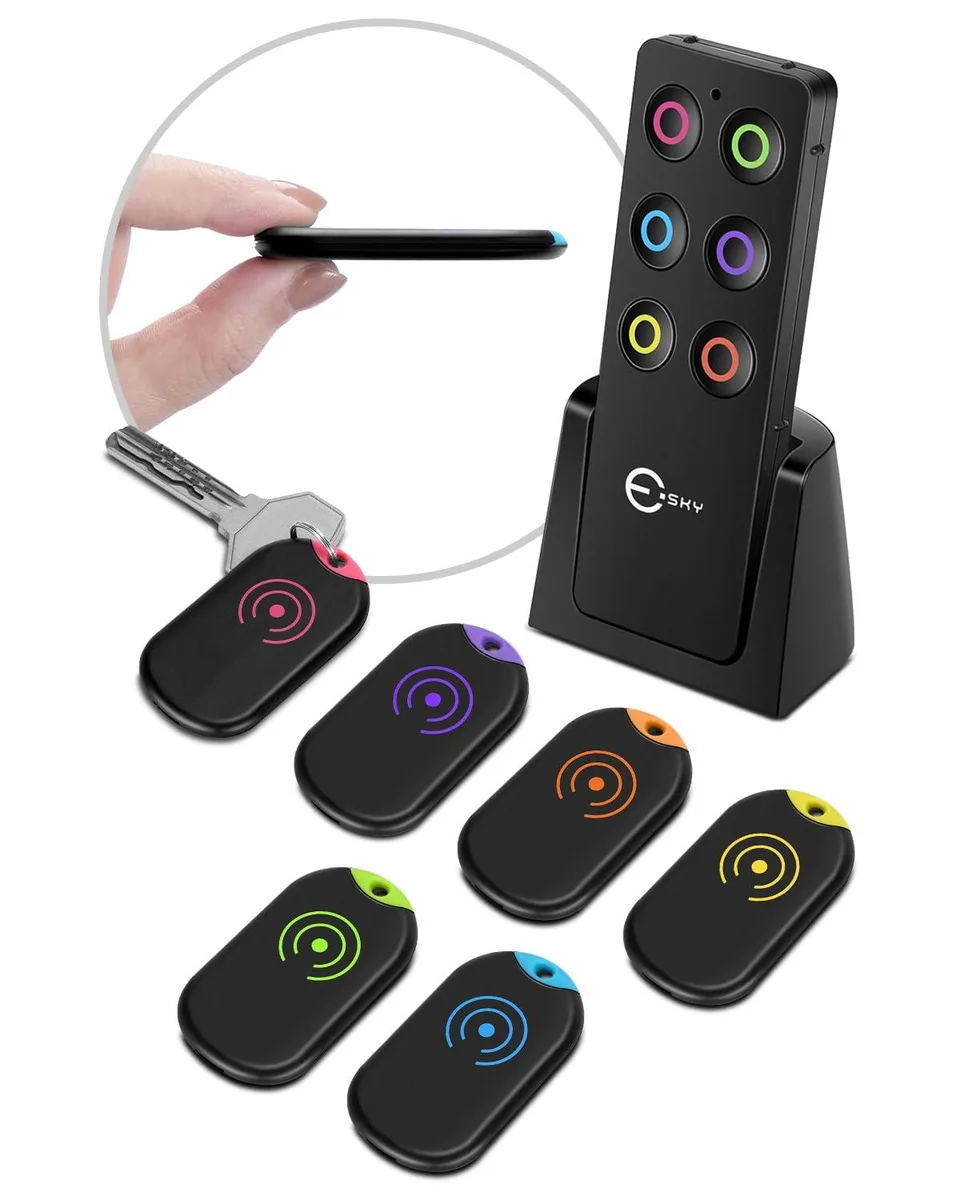  PAW Ultra Slim Key Finder 6 Receivers 0.2 inch 80dB 100ft Pet - Tech — product photo