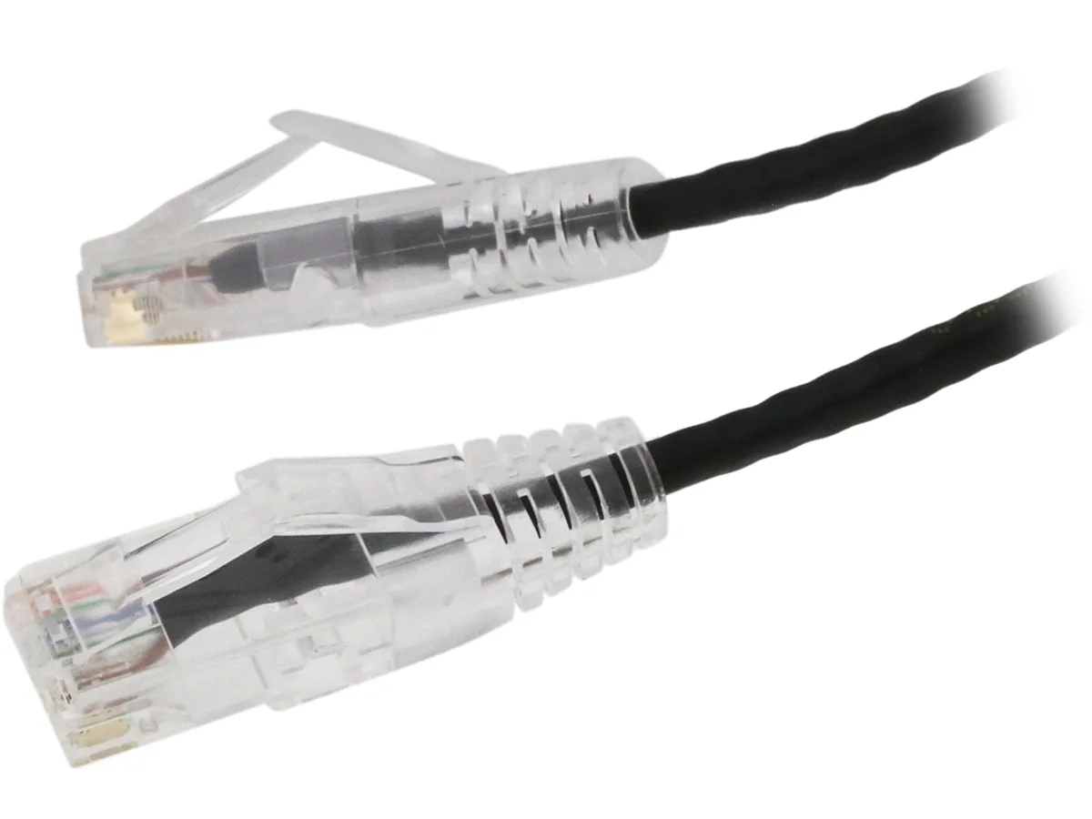Nippon Labs Nippon Labs SLCAT6-28-25BK network ethernet cable 28 AWG Cat6 25 ft Black — product photo