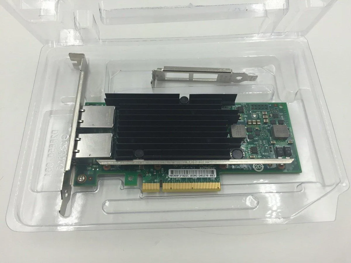 Intel Intel X540T2BLK Ethernet Converged Network Adapter X540-T2 10 GbE 2 Port RJ-45 PCIe x8 Bulk — product photo