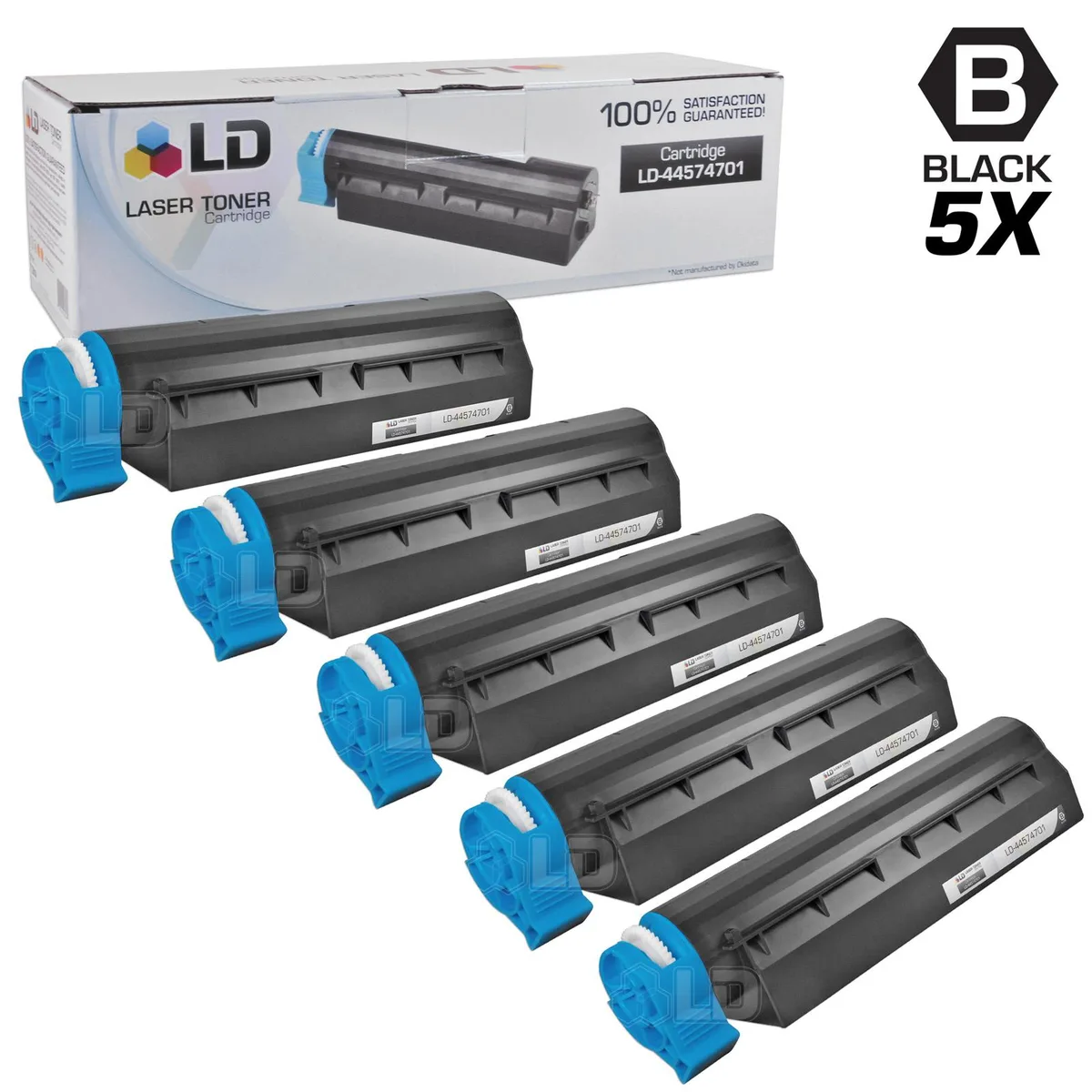 LD Products LD Products 5-Pack Black Toner Cartridge 44574701 — product photo