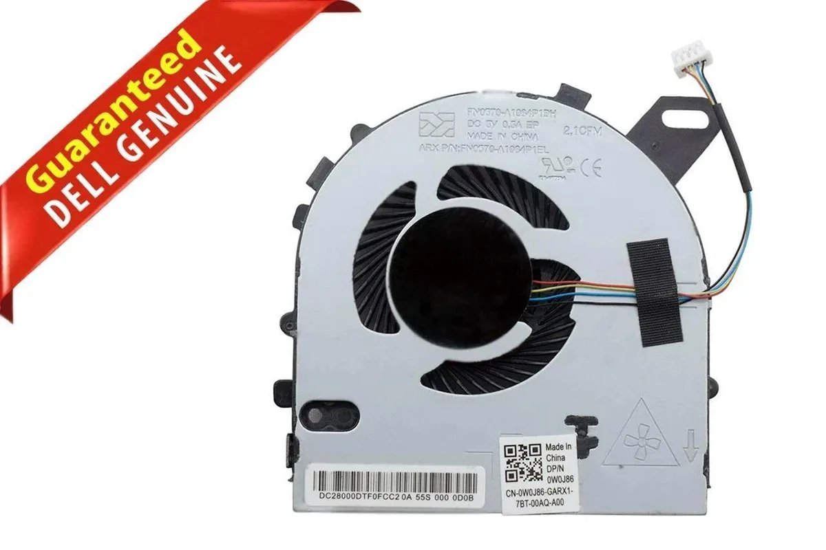 DELL DELL W0J85 CPU Cooling Fan for Inspiron 7572 7460 7560 Vostro 5468 5568 laptop replacement part — product photo