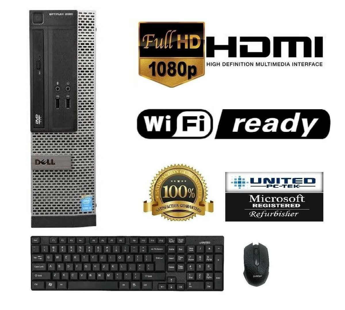 Dell OptiPlex 390 small form factor desktop in black finish