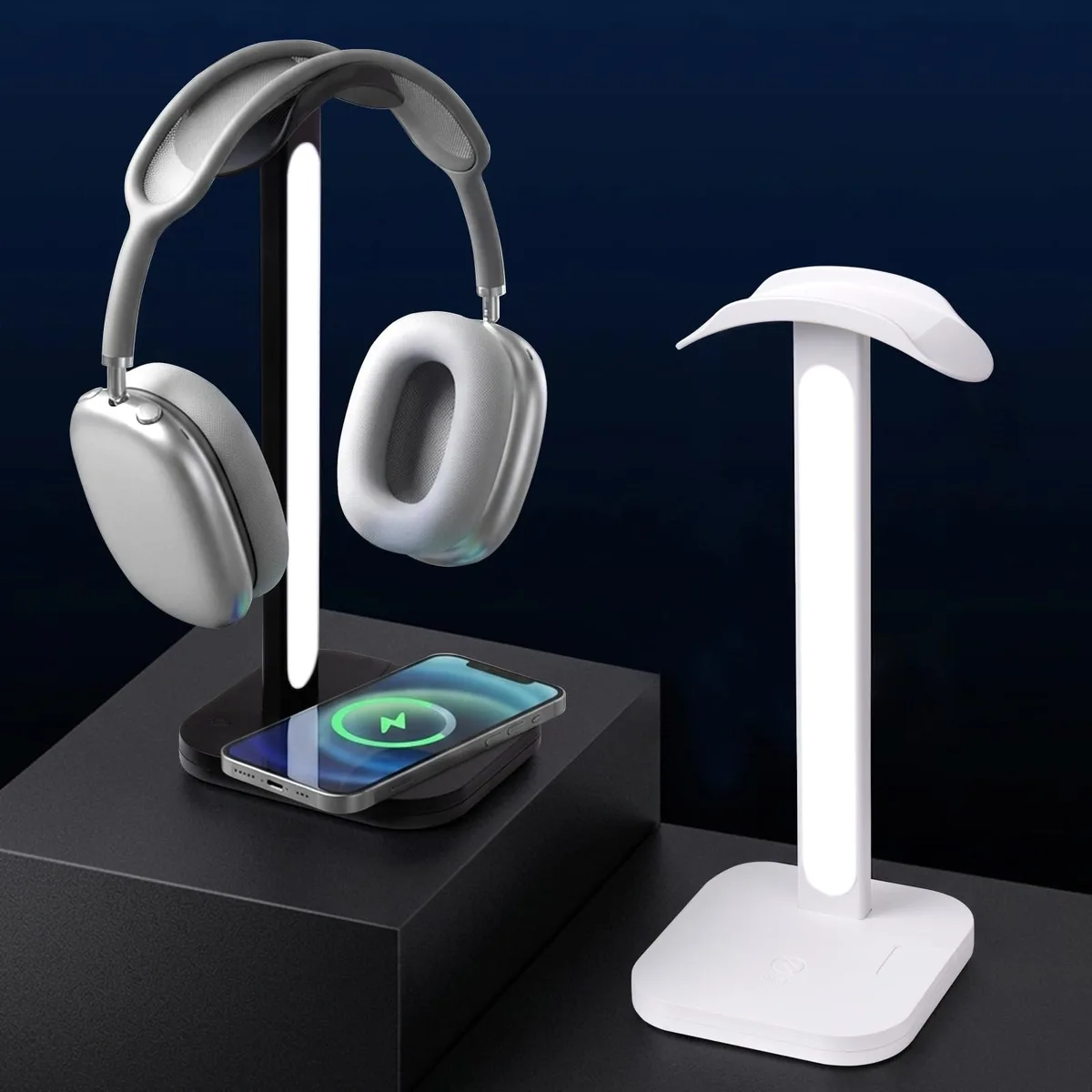  HOUSEASSIST Headphone Stand Wireless Charger White — product photo