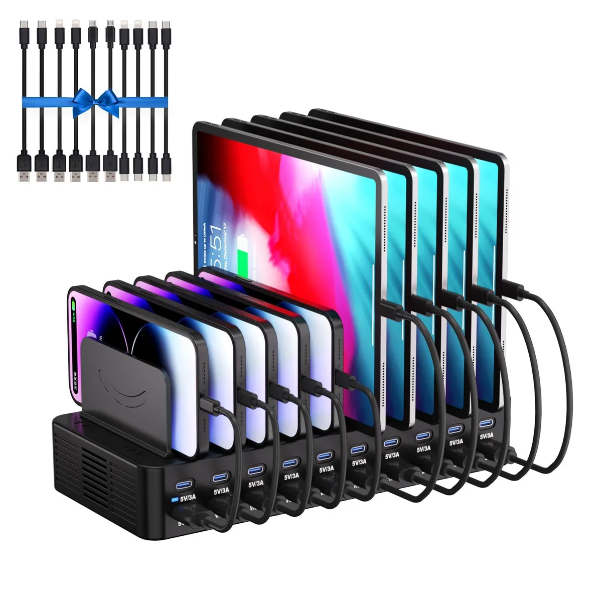 Dywcdnice SJTC-20P 20-Port USB Charger 270W Black — product photo