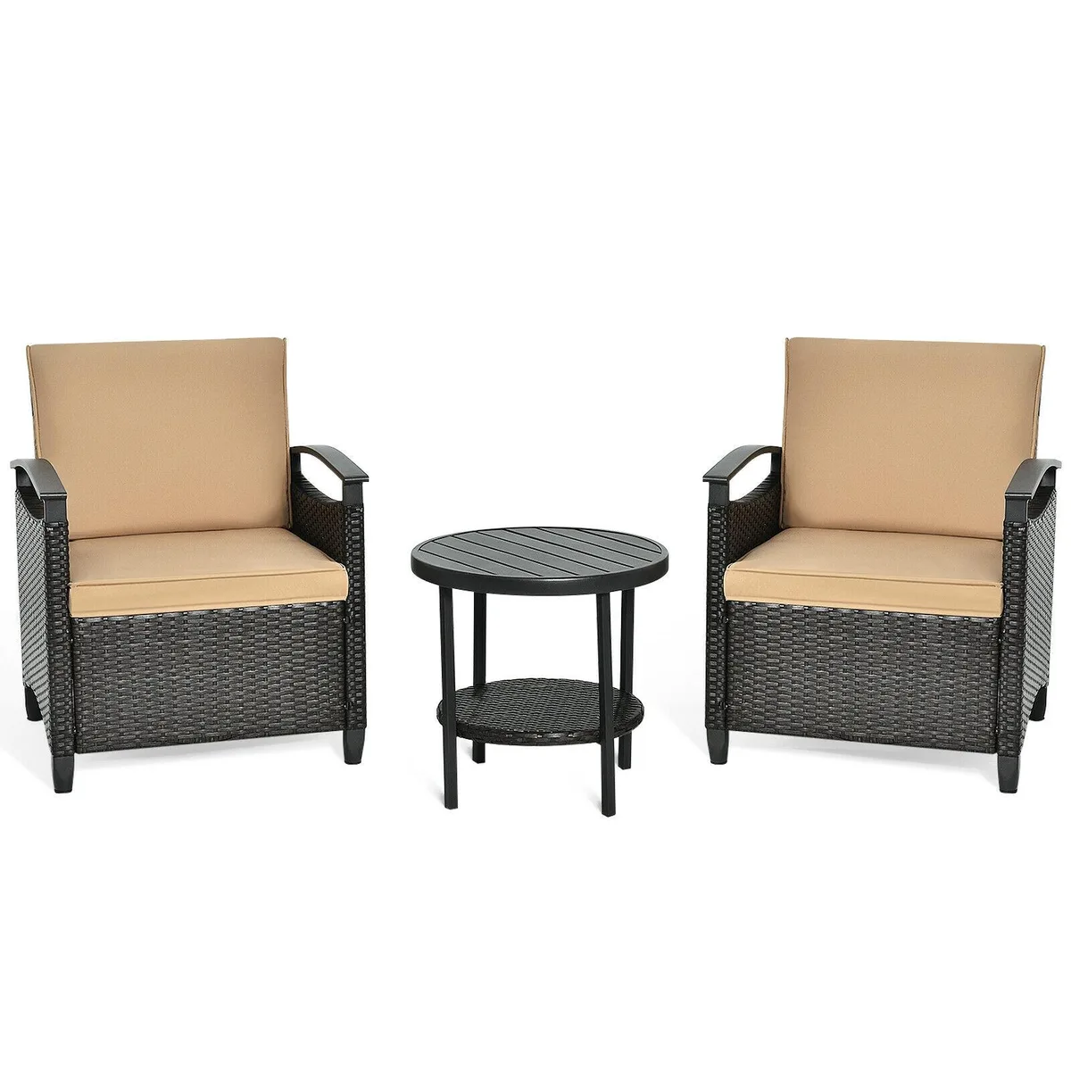 SlickBlue SlickBlue 3-Piece Rattan Patio Furniture Set Brown — product photo