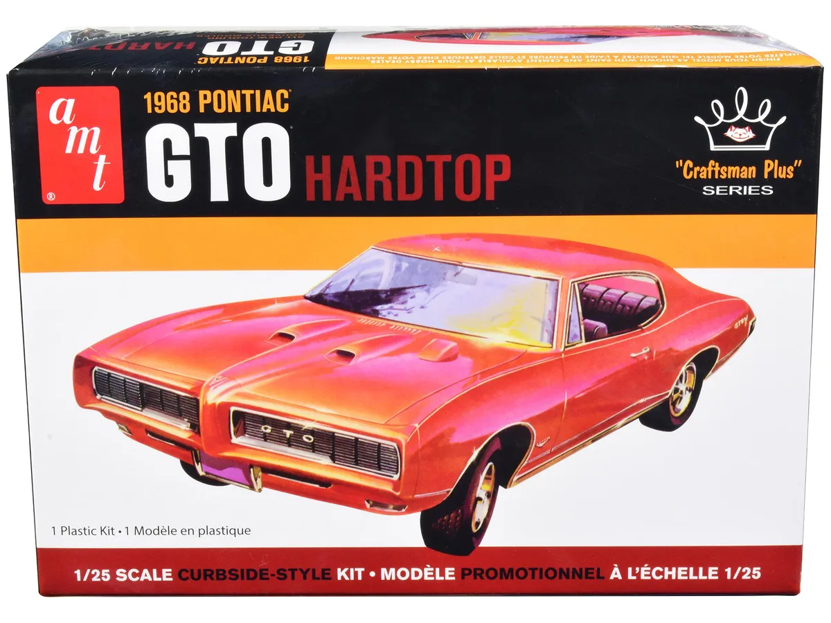 AMT AMT AMT1411M 1/25 Scale 1968 Pontiac GTO Hardtop Hobby Collectible — product photo