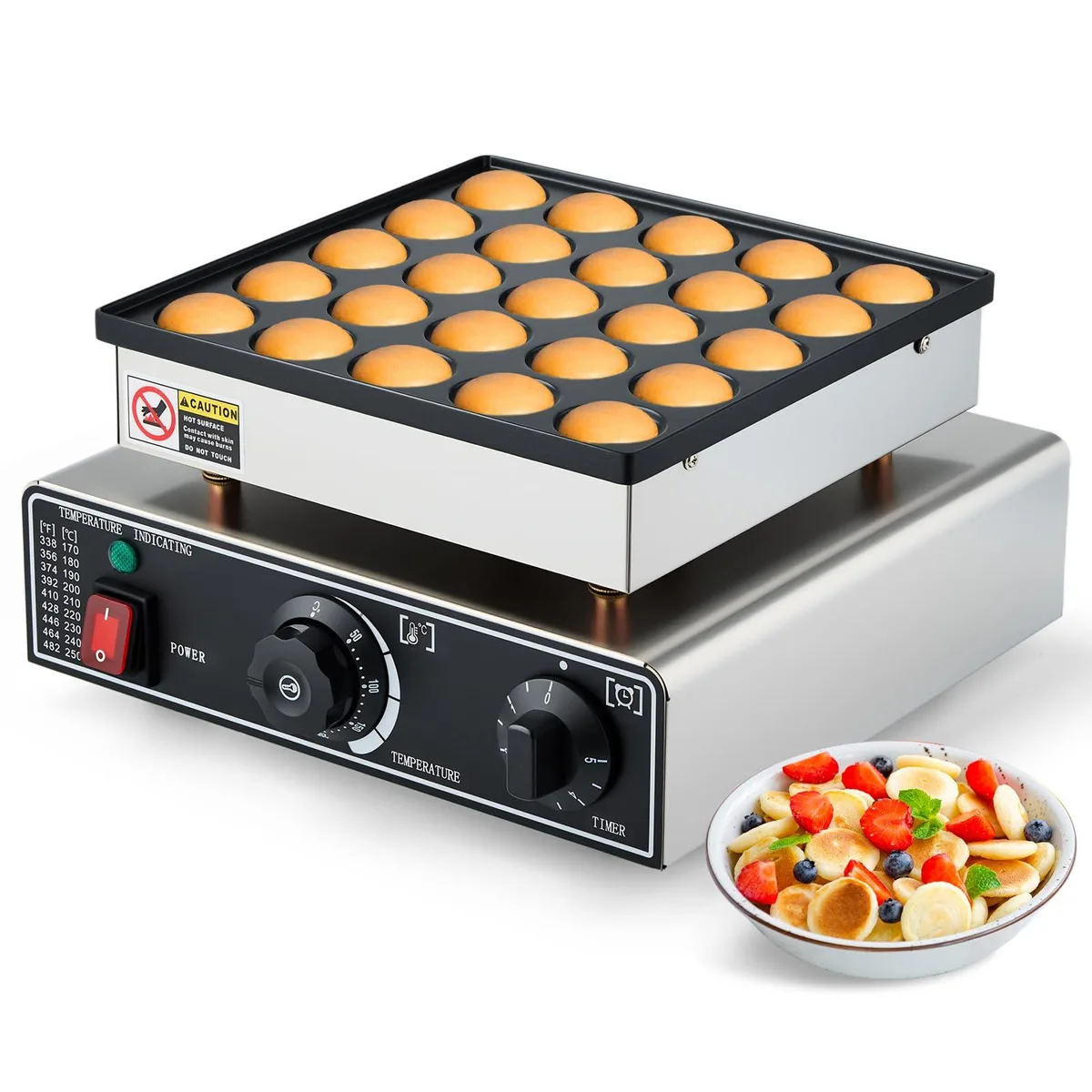  YODHOSA Commercial Mini Dutch Pancake Maker 25PCS 950W — product photo