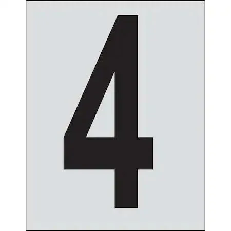 Brady Brady 5900-4 Number Label Character 4 PK25 — product photo