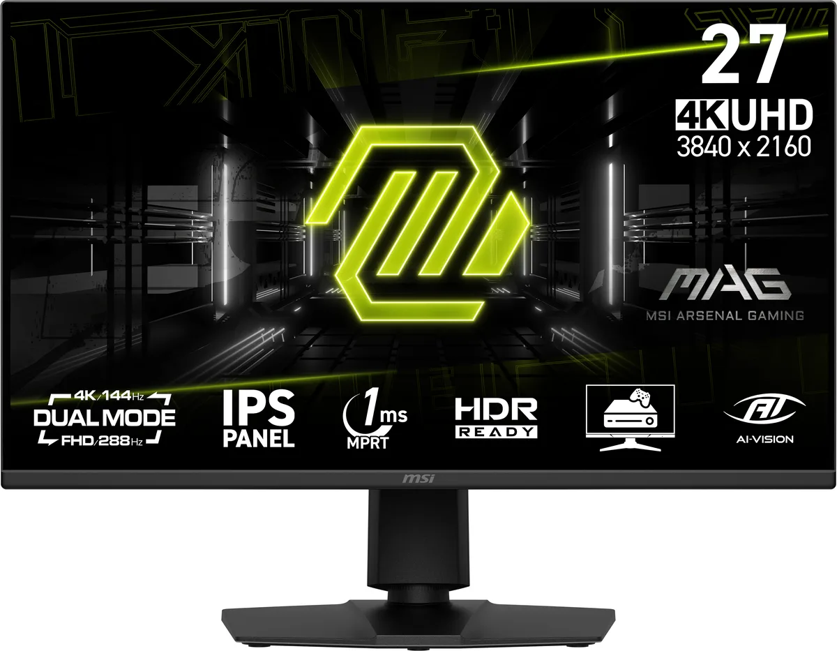 MSI MSI MAG 275UPD E14 27" gaming monitor 144Hz 4K 288Hz FHD — product photo
