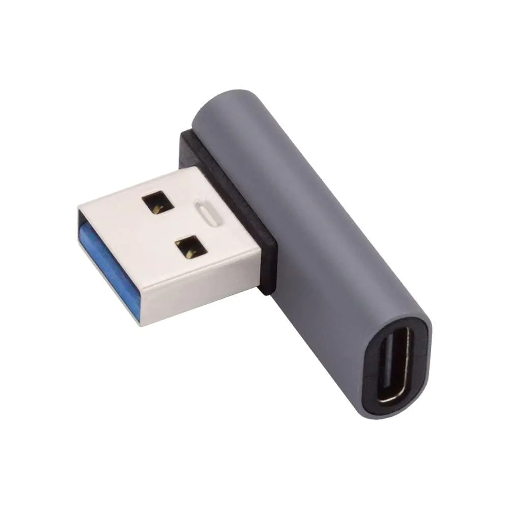 Fervit Fervit USB-C Female to USB 3.0 A Male 90° Left Angled Modular Adapter 10Gbps — product photo