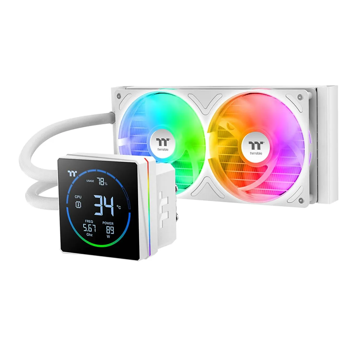 Thermaltake Thermaltake TH240-S V3 ARGB Liquid Cooler CL-W471-PL12SW-A 240mm 3.95" LCD — product photo