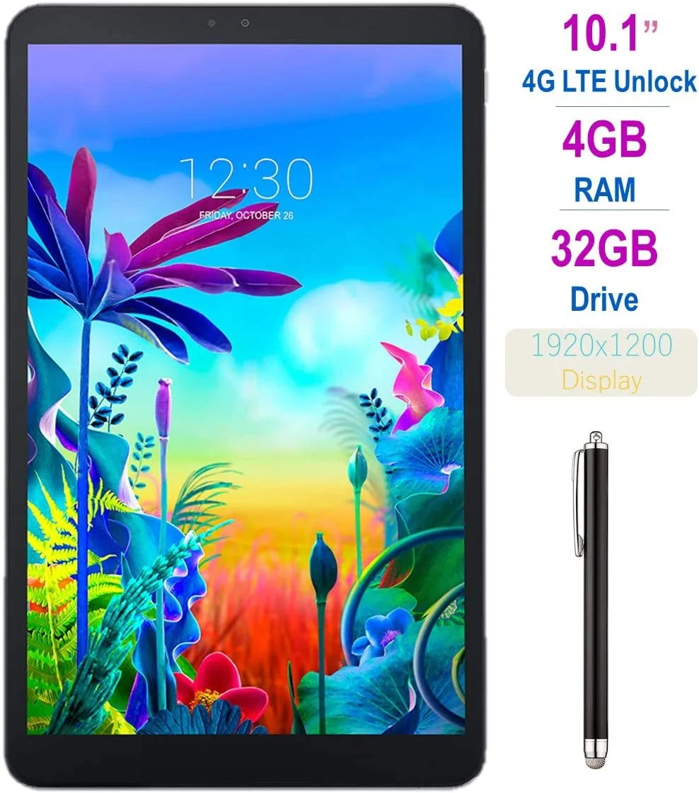 LG Mobile LG G Pad 5 10.1" 1920x1200 4GB 32GB LTE Snapdragon 821 2.34GHz Android 9.0 Stylus — product photo