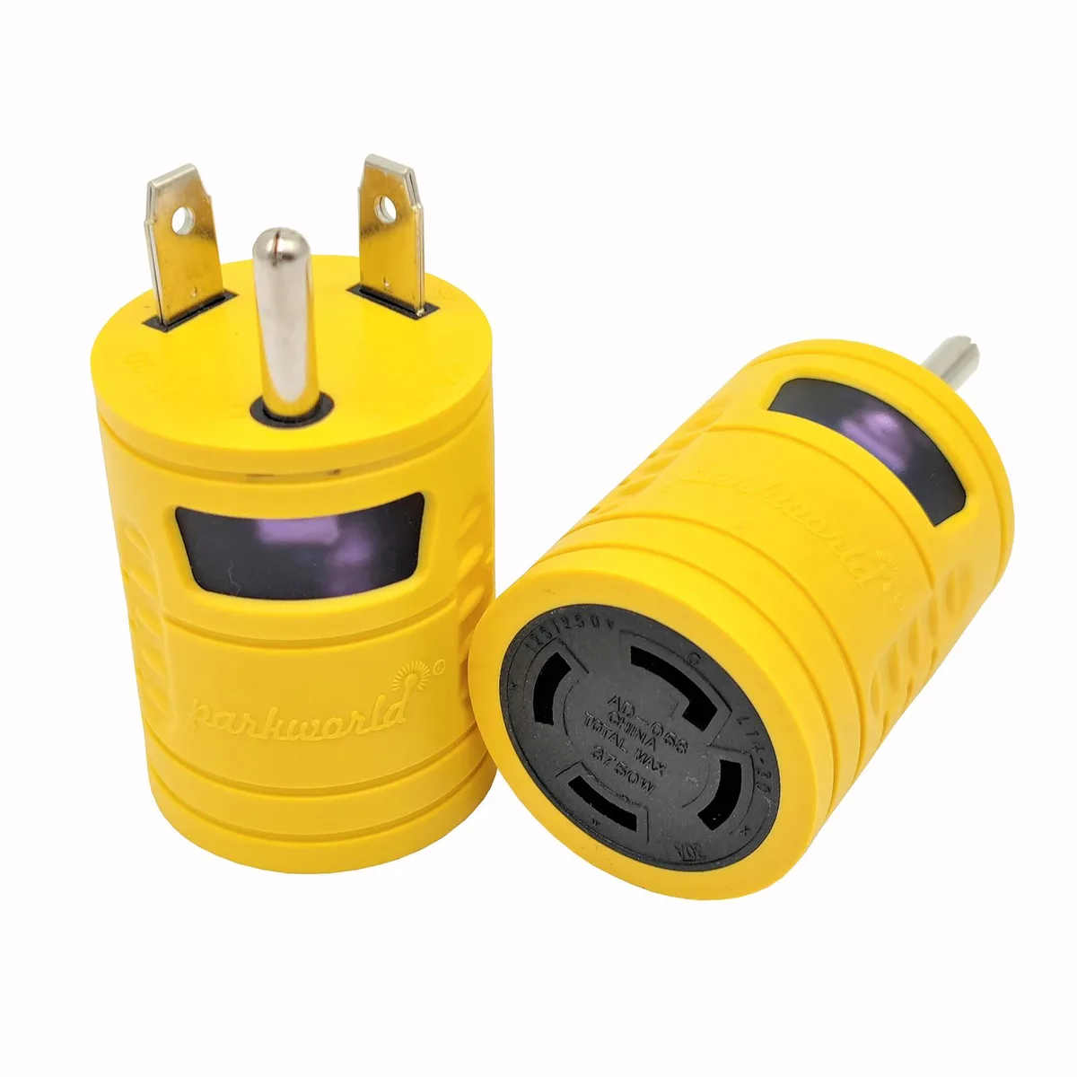 Parkworld Parkworld 67867 TT-30P to L14-30R 30A 125V straight blade plug — product photo
