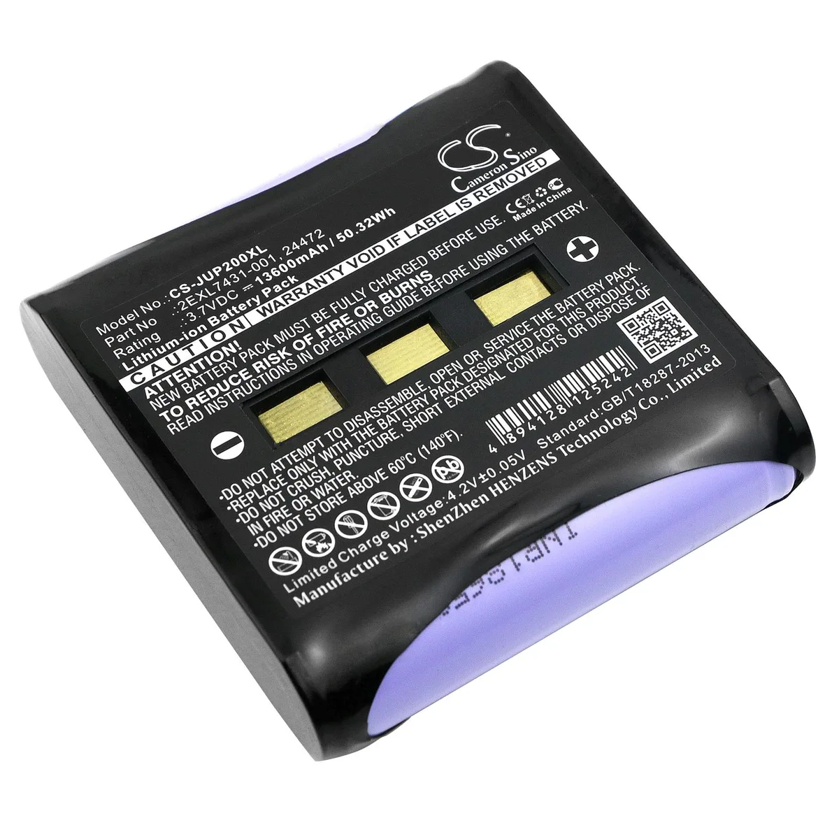 Centenex Electronics Centenex Electronics DS-CS-JUP200XL 13.6 Ah Li-ion GPS battery black — product photo
