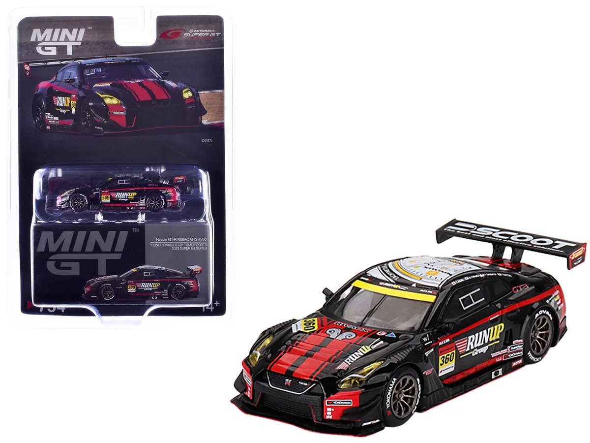 Mini GT Mini GT Nissan GT-R NISMO GT3 #360 Tomei Sports Super GT Series 2023 1/64 hobby collectible — product photo