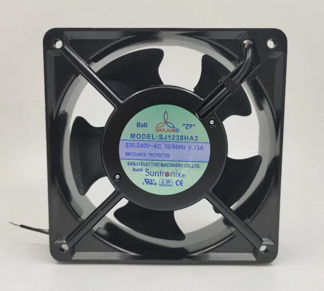 Zyvpee Zyvpee SJ1238HA2 120×38 mm 220 V 2-wire AC case fan — product photo