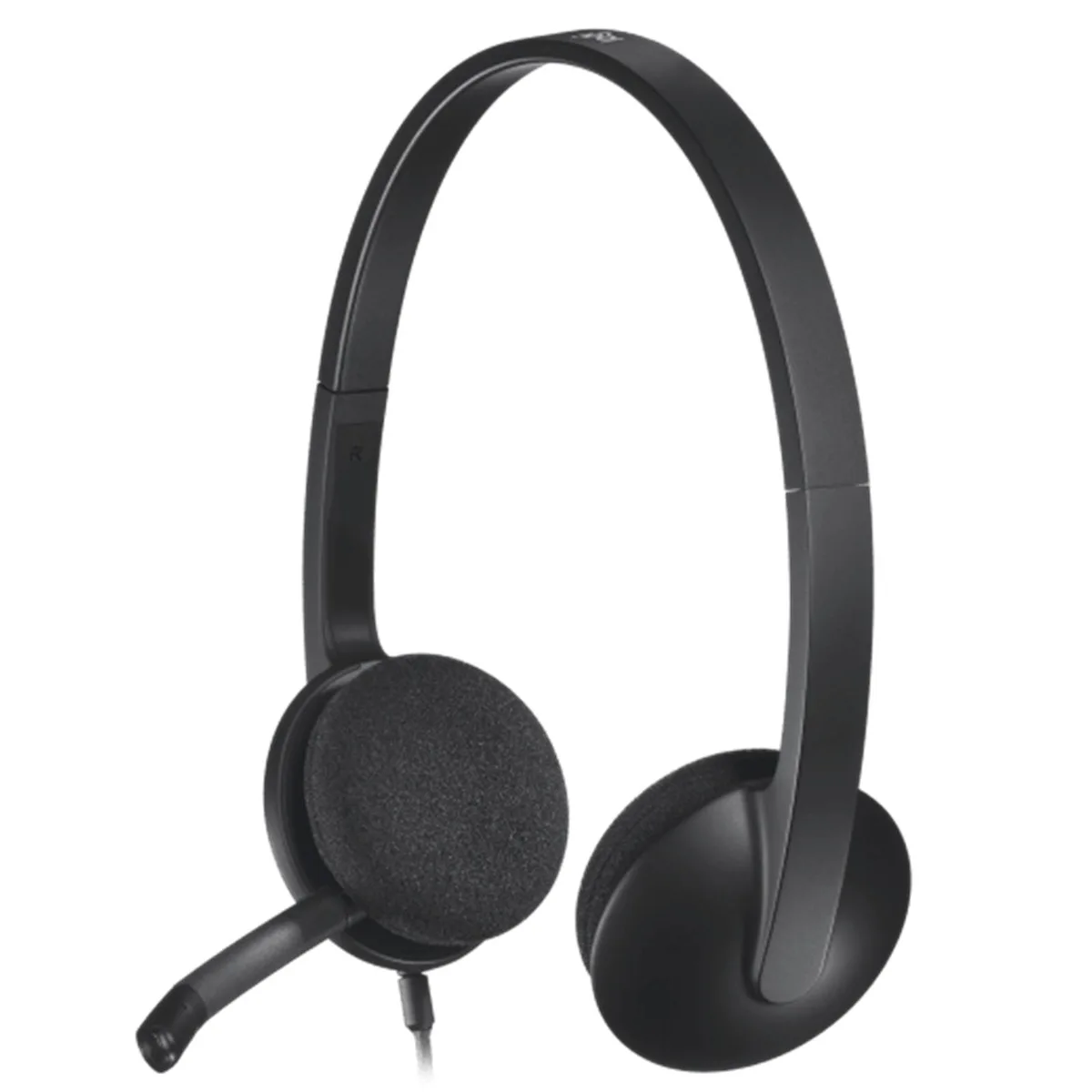 Logitech Logitech H340 USB Wired Headset, Noise-Cancelling Mic, Black — product photo