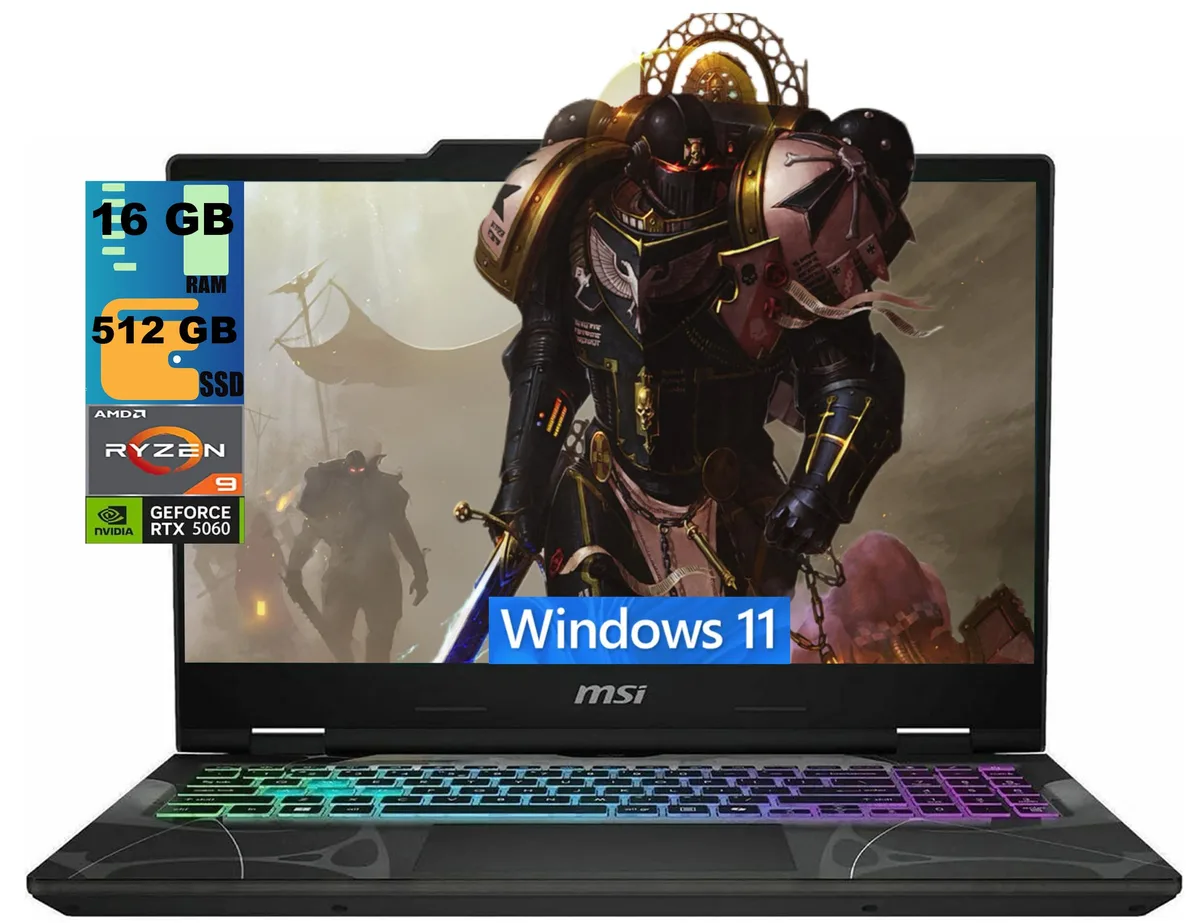 MSI MSI Cyborg 15 gaming laptop Ryzen 9 270 RTX 5060 16GB 512GB 15.6 144Hz — product photo