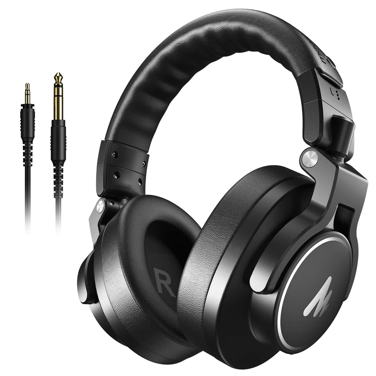  Maono MH700 50mm Closed-Back Wired Headphones Black — product photo