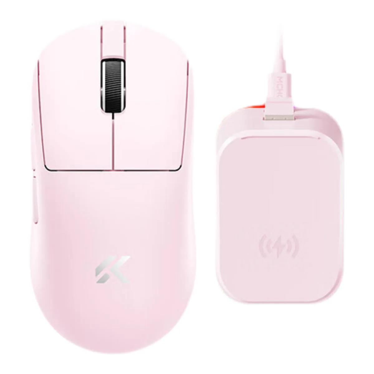 MCHOSE MCHOSE A7 V3 Ultra+ Pink gaming mouse 59g 50000 DPI 8000 Hz — product photo