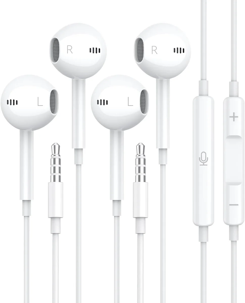  Ausounds BLX0008 White In-Ear Headphones 3.5mm 32 ohms 14.2mm driver — product photo