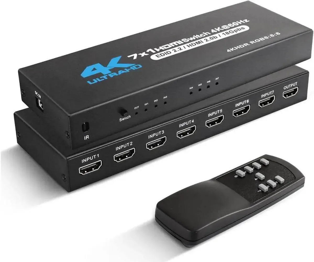 SMUGDESK SMUGDESK 7 in 1 Out HDMI 2.0 Switch 4K@60Hz HDR10 HDCP2.2 — product photo