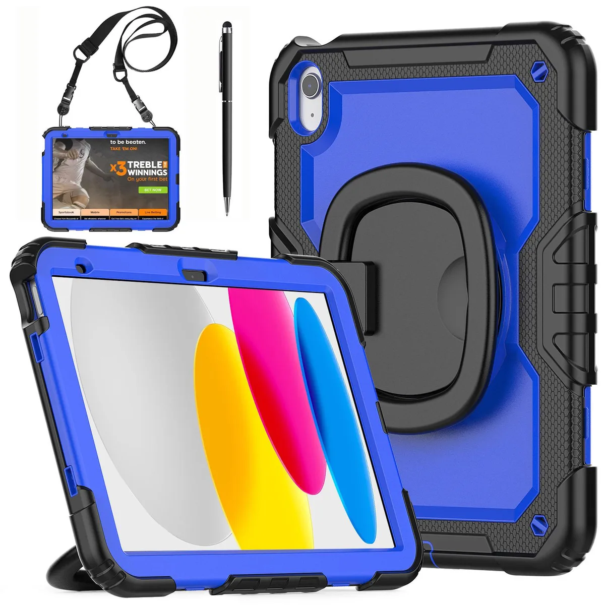 BONAEVER BONAEVER A3354 laptop case for iPad 11 2025 and iPad 10 2022 blue — product photo