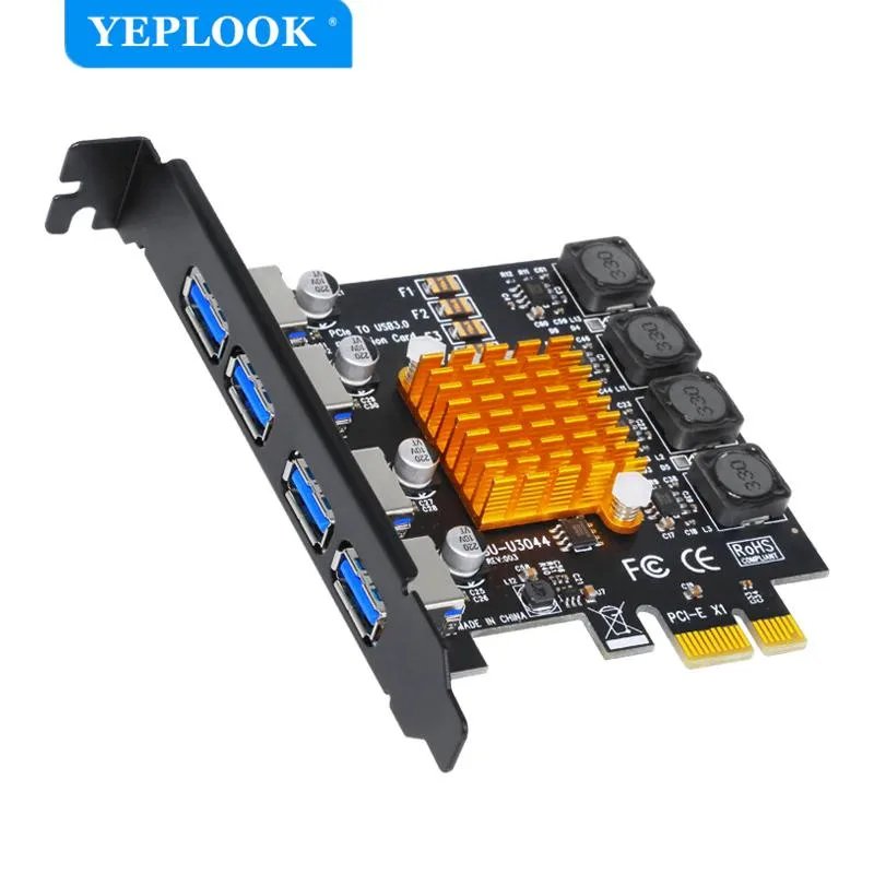 YEPLOOK YEPLOOK 4 Port USB3.0 PCI-E Expansion Card — product photo